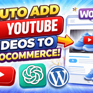 Add YouTube Videos WooCommerce Products Easily Using ChatGPT API